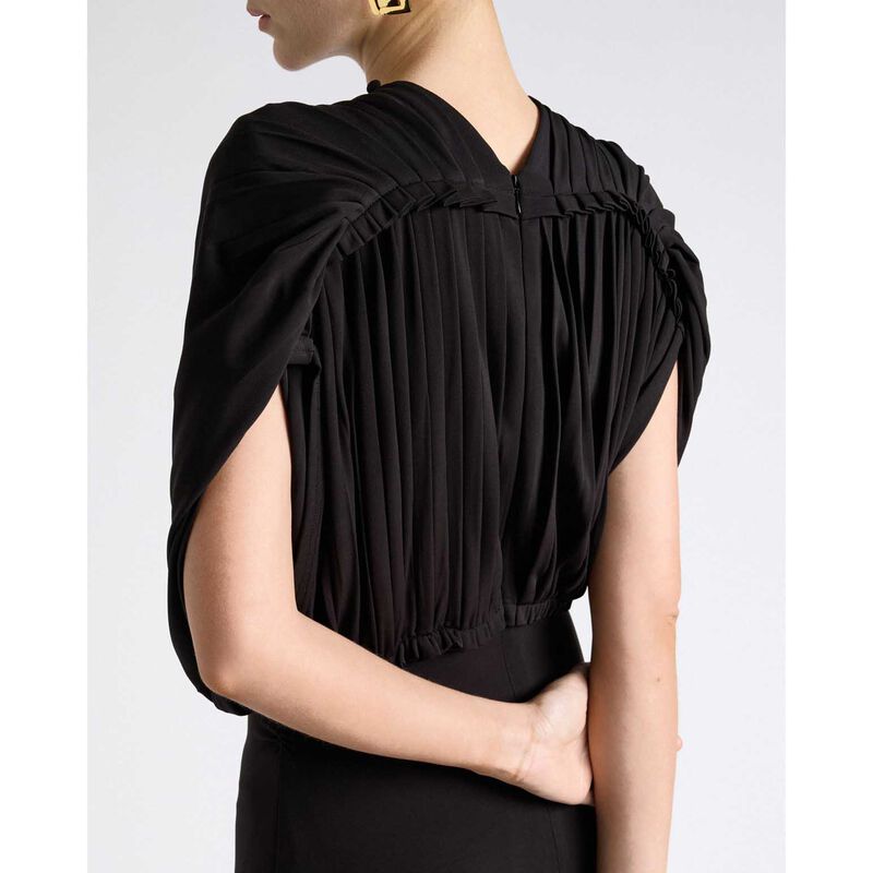 Cue Jersey Pleated Ruched Midi Dress image number 6